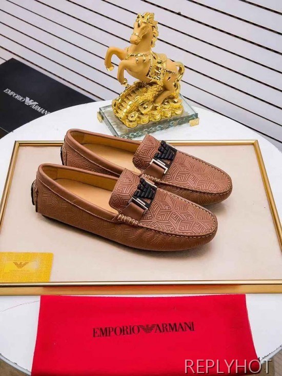 Armani 2020 Mens Leather Loafer