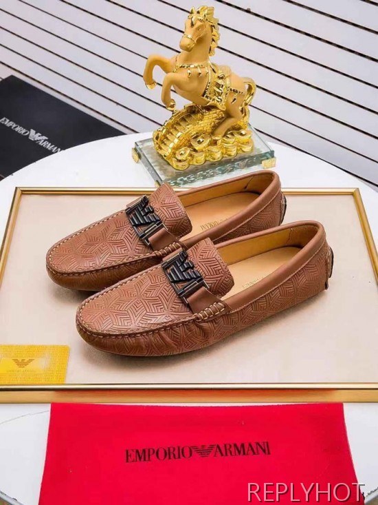 Armani 2020 Mens Leather Loafer