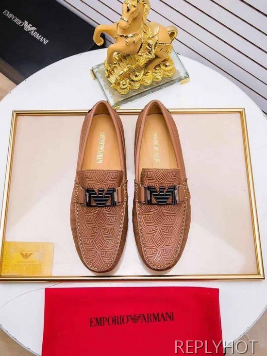 Armani 2020 Mens Leather Loafer
