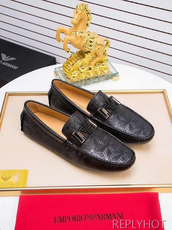 Armani 2020 Mens Leather Loafer