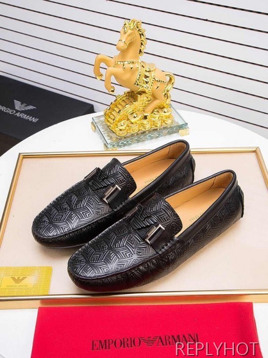 Armani 2020 Mens Leather Loafer