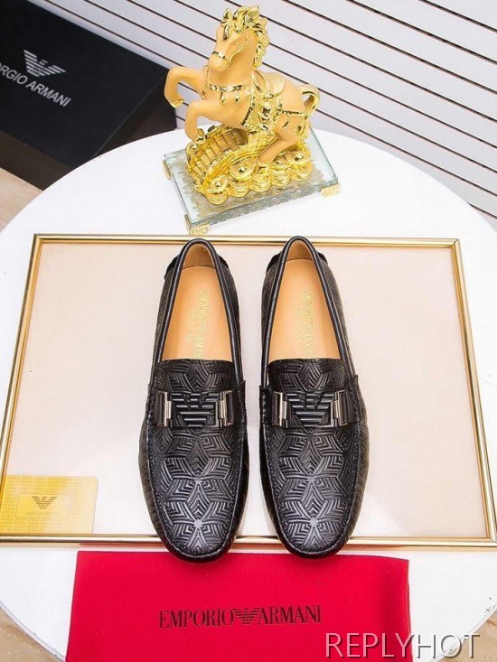 Armani 2020 Mens Leather Loafer