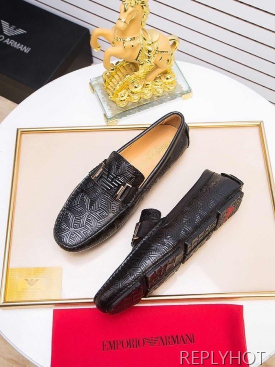 Armani 2020 Mens Leather Loafer