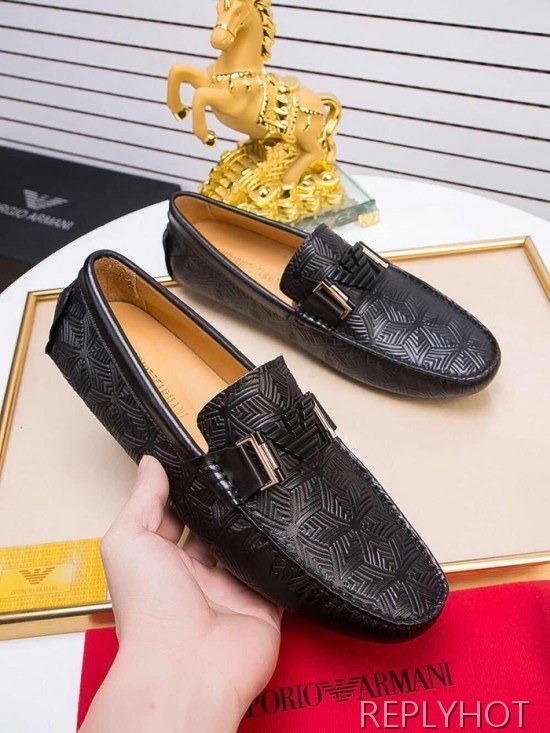 Armani 2020 Mens Leather Loafer