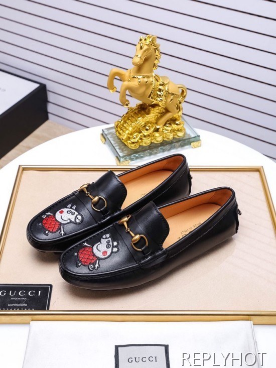 Gucci 2020 Mens Leather Loafer