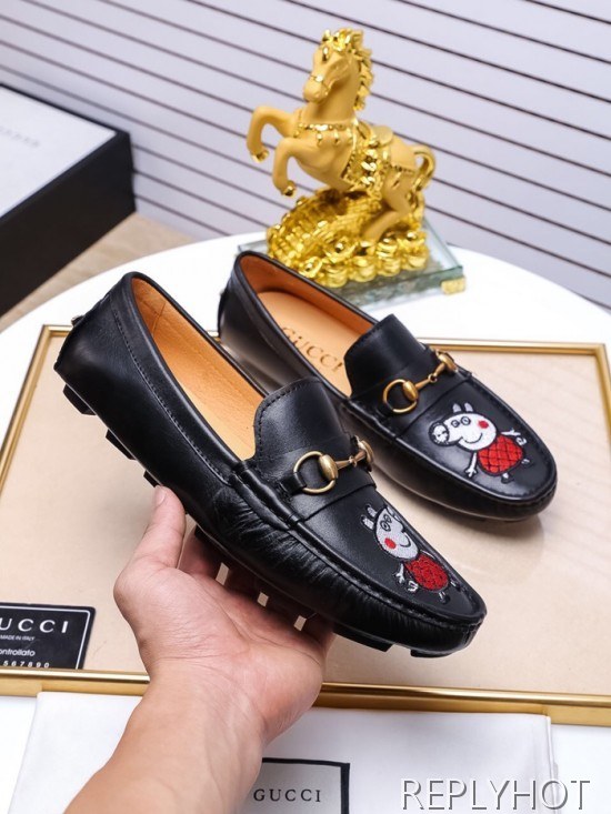 Gucci 2020 Mens Leather Loafer