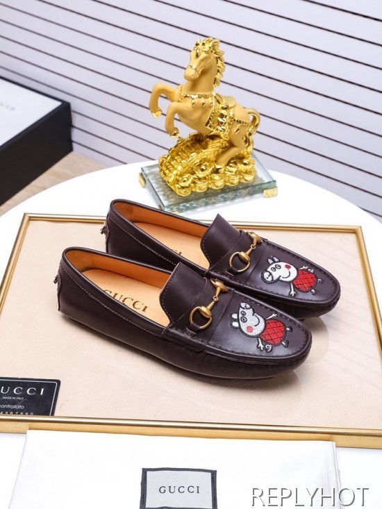 Gucci 2020 Mens Leather Loafer