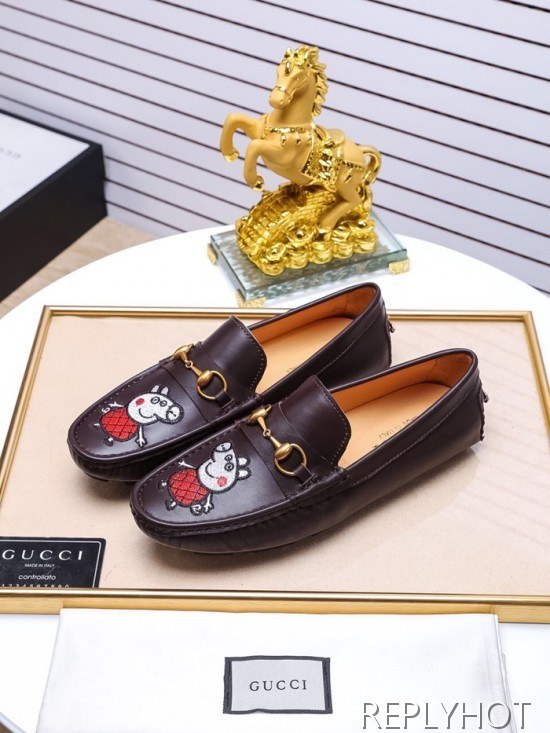 Gucci 2020 Mens Leather Loafer