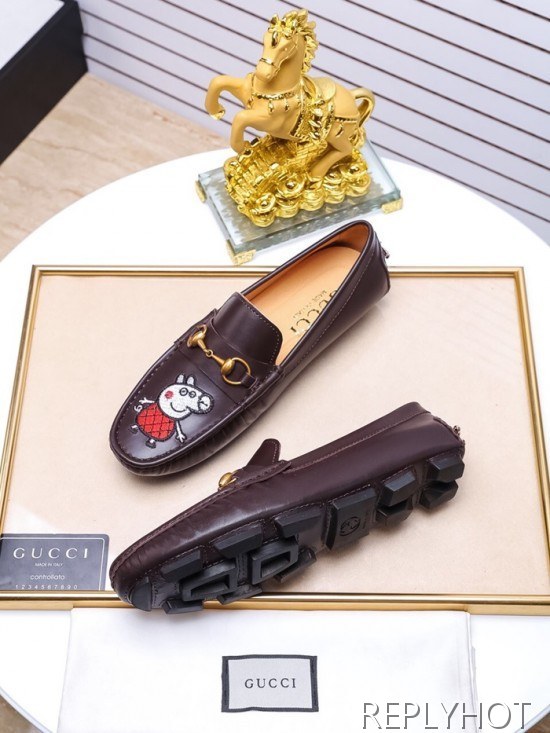 Gucci 2020 Mens Leather Loafer