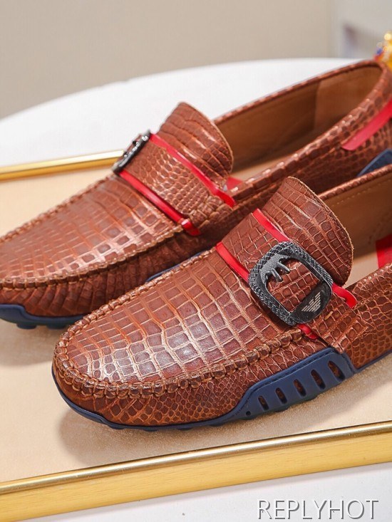 Armani 2020 Mens Leather Loafer