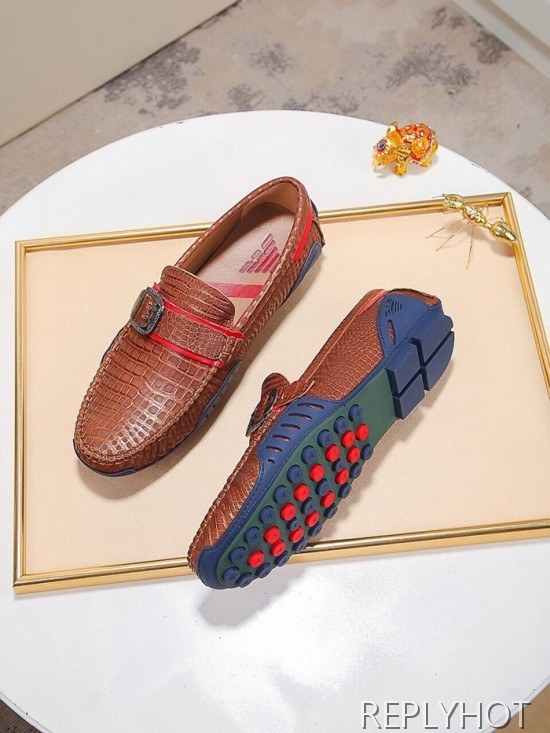 Armani 2020 Mens Leather Loafer