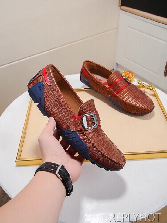 Armani 2020 Mens Leather Loafer