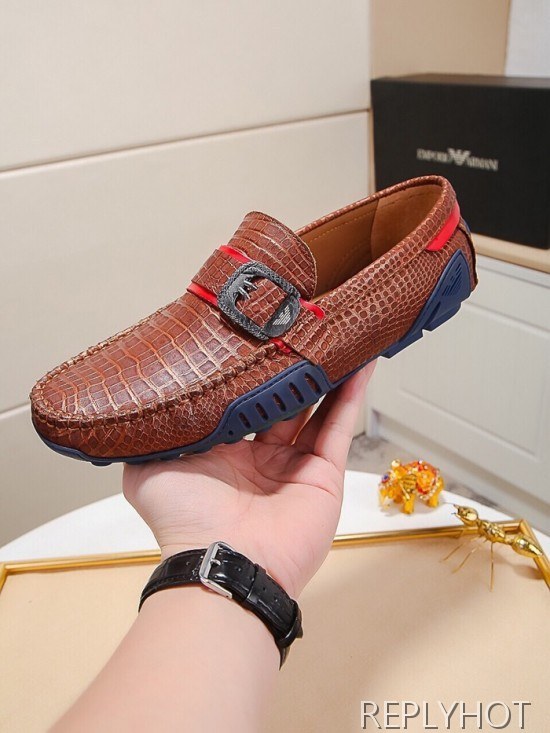 Armani 2020 Mens Leather Loafer