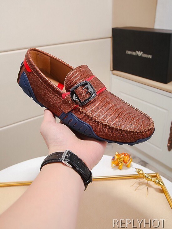 Armani 2020 Mens Leather Loafer