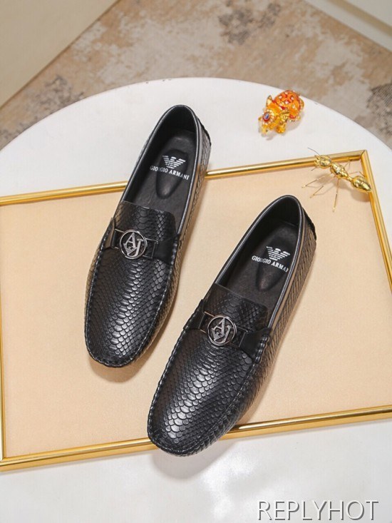 Armani 2020 Mens Leather Loafer