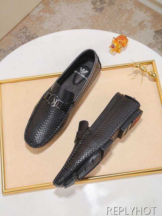 Armani 2020 Mens Leather Loafer