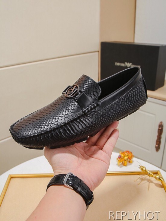 Armani 2020 Mens Leather Loafer