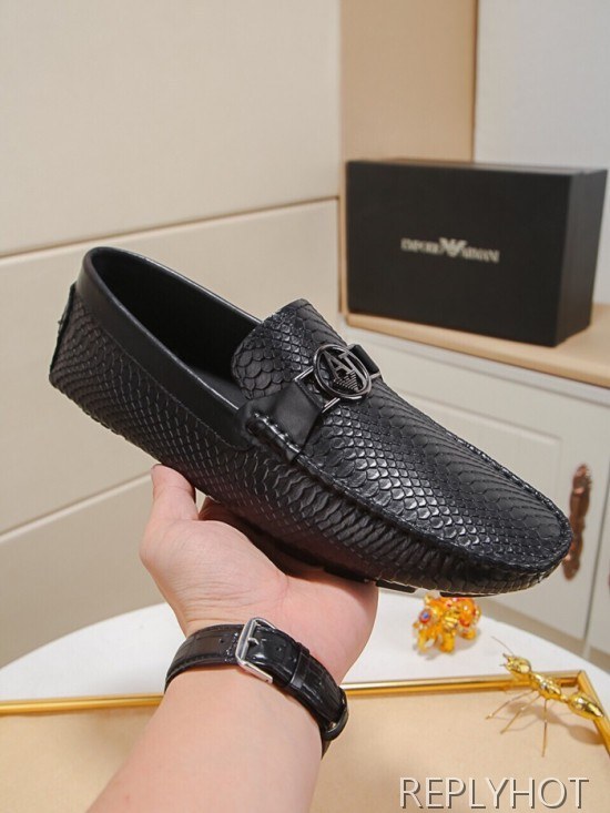 Armani 2020 Mens Leather Loafer