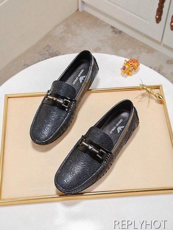 Armani 2020 Mens Leather Loafer
