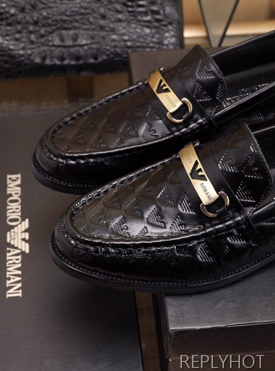 Armani 2020 Mens Leather Loafer