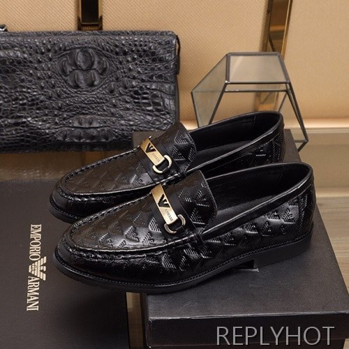 Armani 2020 Mens Leather Loafer
