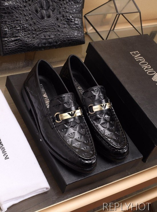 Armani 2020 Mens Leather Loafer