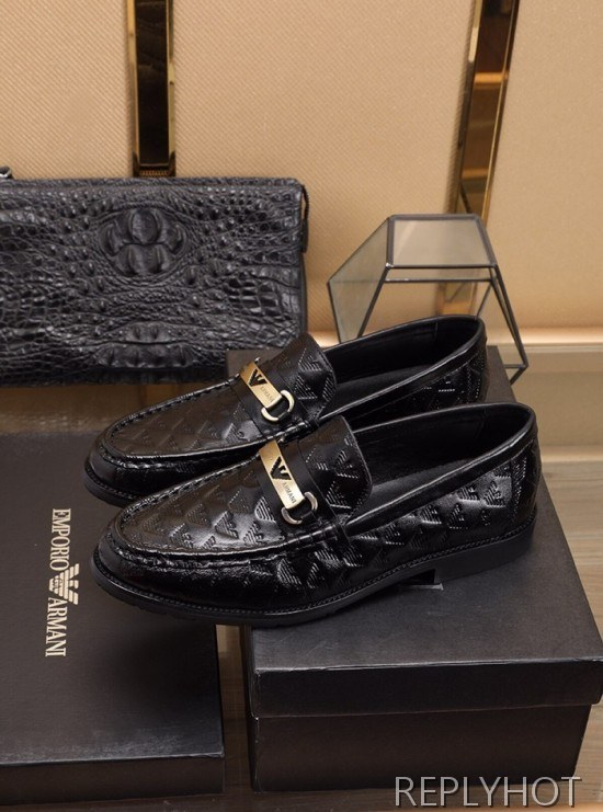 Armani 2020 Mens Leather Loafer