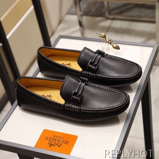 Hermes 2020 Mens Leather Loafer