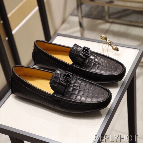 Armani 2020 Mens Leather Loafer