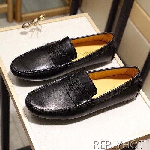 Armani 2020 Mens Leather Loafer