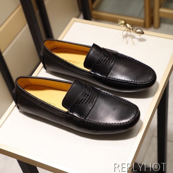 Armani 2020 Mens Leather Loafer