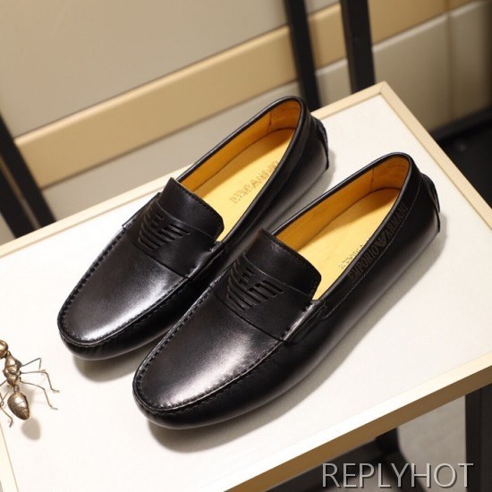 Armani 2020 Mens Leather Loafer