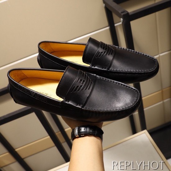 Armani 2020 Mens Leather Loafer