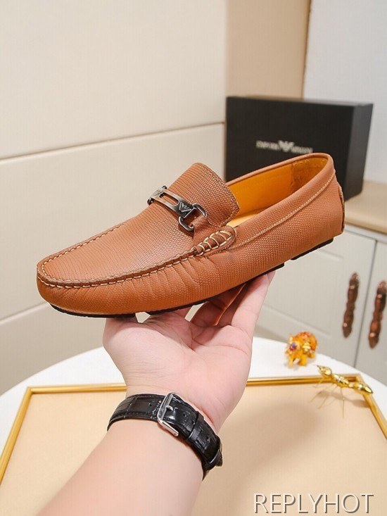 Armani 2020 Mens Leather Loafer