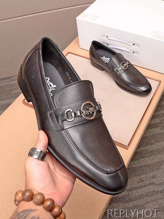 Hermes 2020 Mens Leather Loafer
