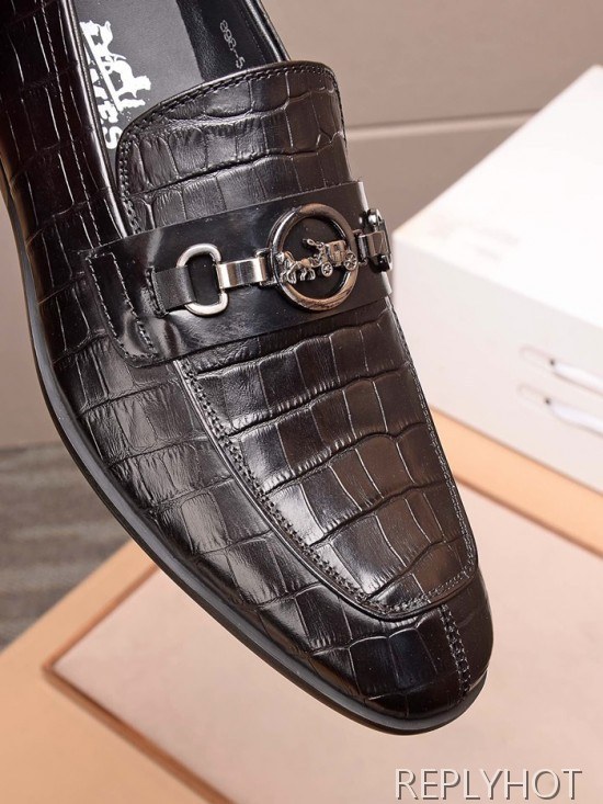 Hermes 2020 Mens Leather Loafer