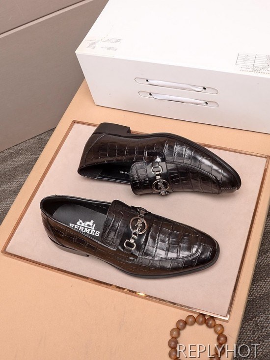 Hermes 2020 Mens Leather Loafer