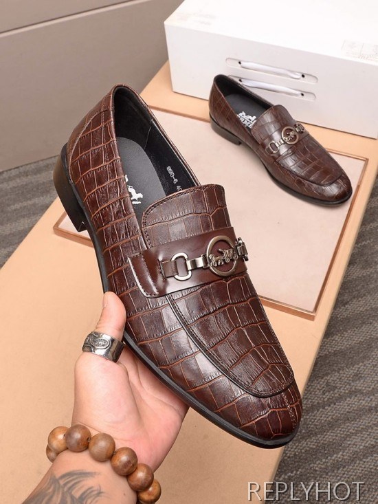 Hermes 2020 Mens Leather Loafer