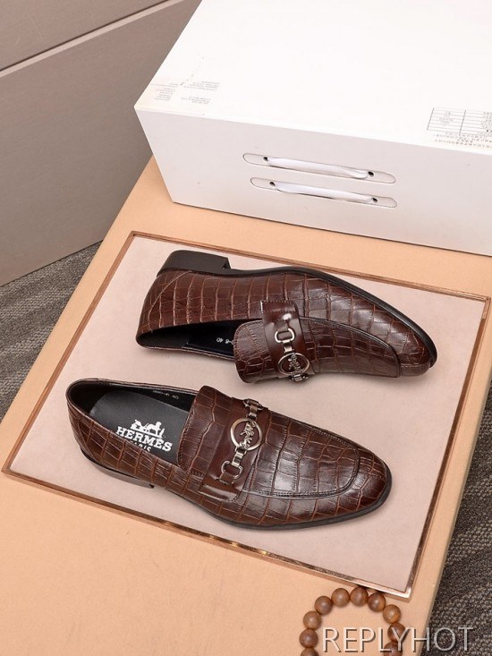Hermes 2020 Mens Leather Loafer