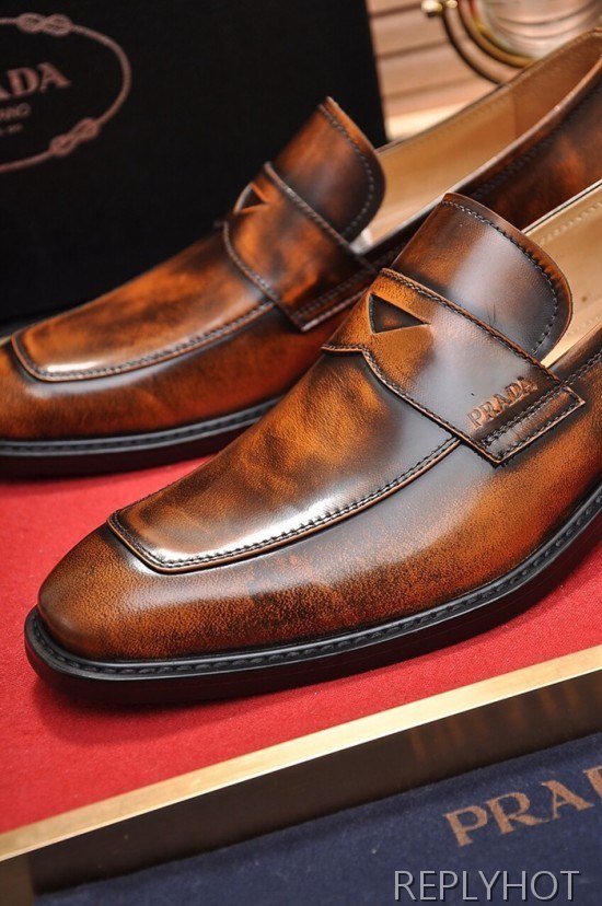 Prada 2020 Mens Leather Loafer