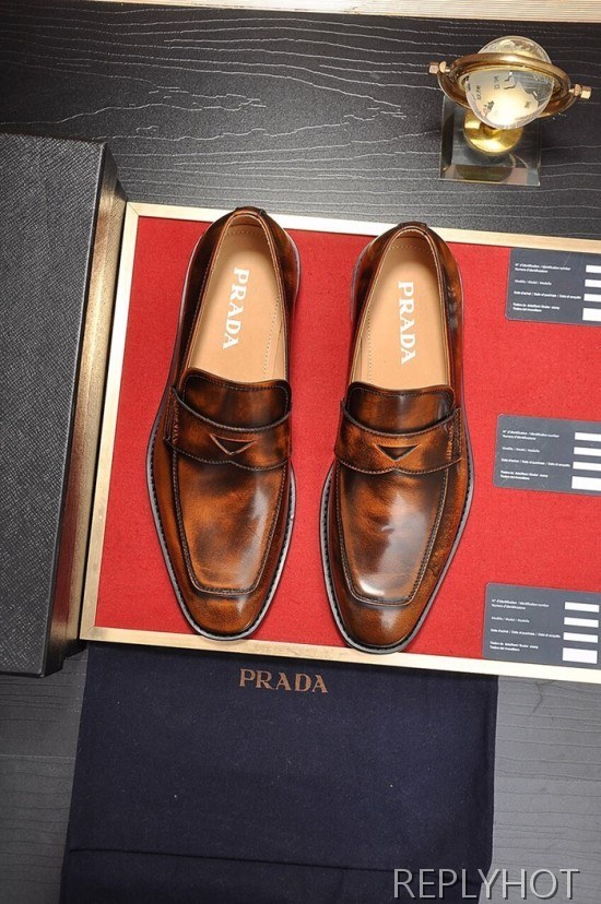 Prada 2020 Mens Leather Loafer