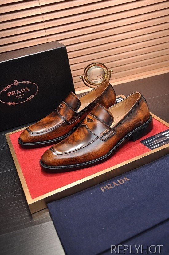 Prada 2020 Mens Leather Loafer