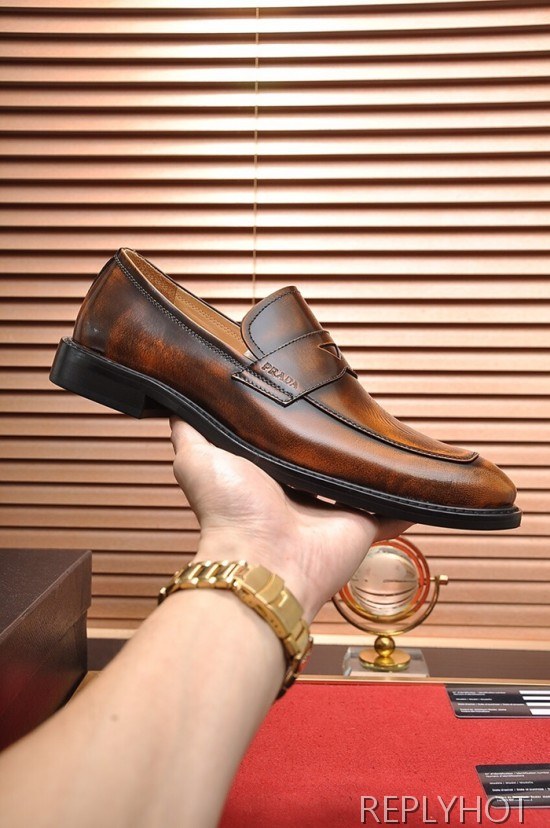 Prada 2020 Mens Leather Loafer