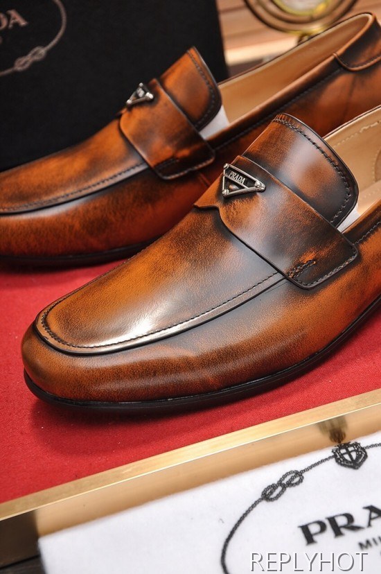 Prada 2020 Mens Leather Loafer