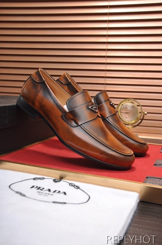 Prada 2020 Mens Leather Loafer