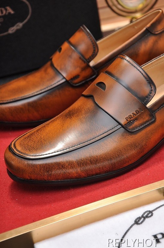 Prada 2020 Mens Leather Loafer
