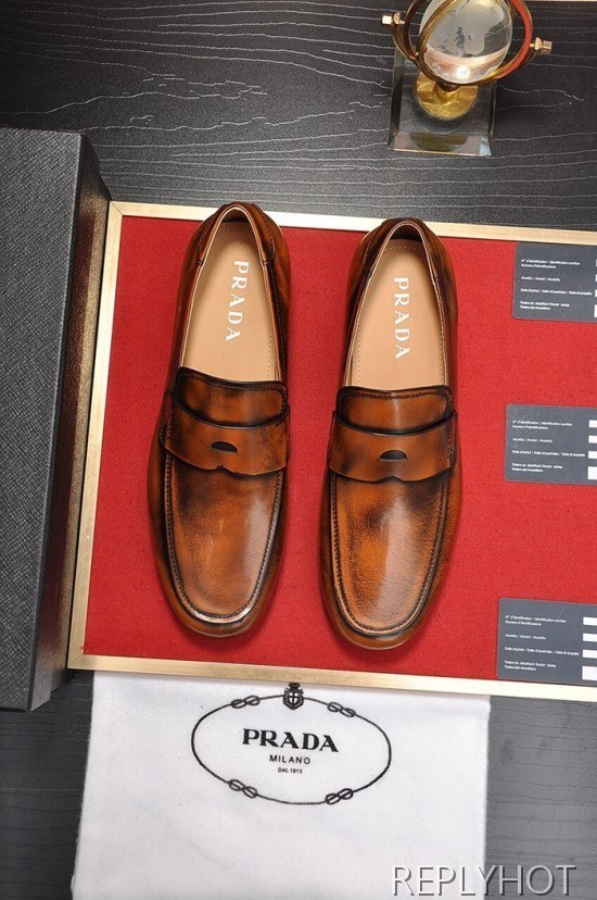 Prada 2020 Mens Leather Loafer