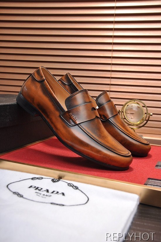 Prada 2020 Mens Leather Loafer