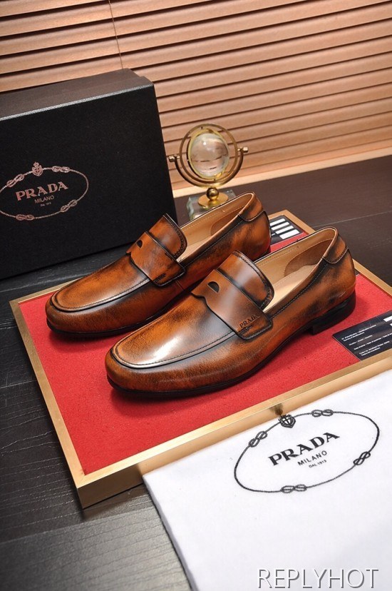 Prada 2020 Mens Leather Loafer