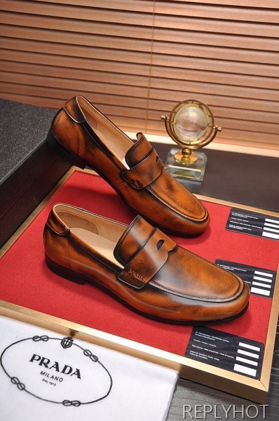 Prada 2020 Mens Leather Loafer